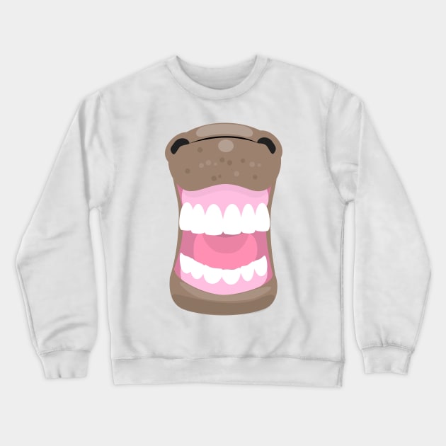 Funny laughing horse mouth cartoon Crewneck Sweatshirt by FrogFactory